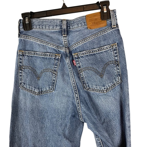 Levi’s High Loose Flare Jeans Distressed Blue sz. 26 - Picture 9 of 14